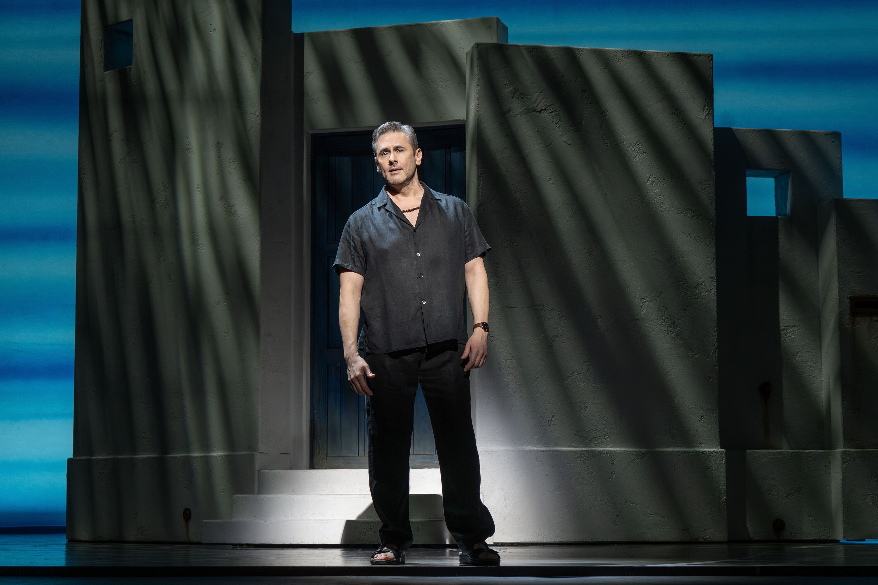 Mamma Mia production photo featuring Victor Wallace